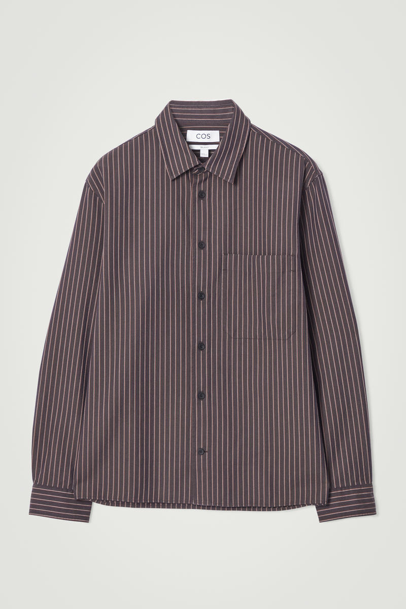 Relaxed Twill Shirt in Brown