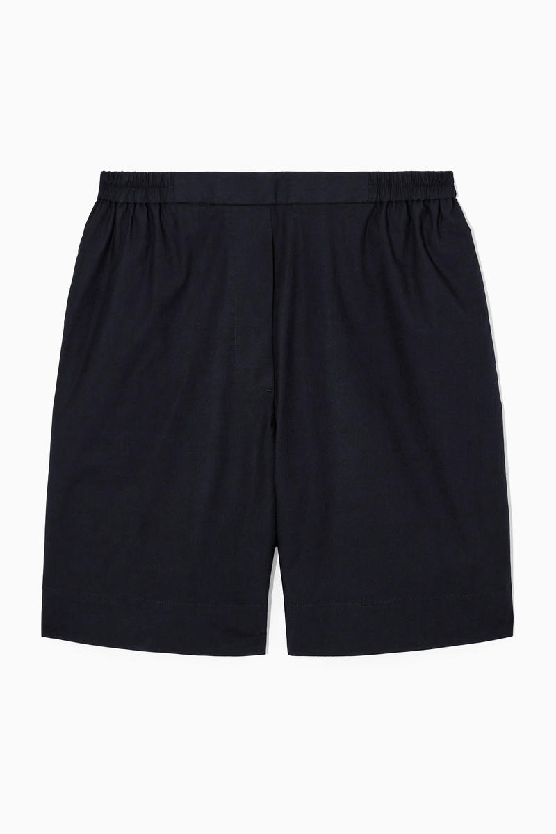 Elasticated High-Waisted Shorts