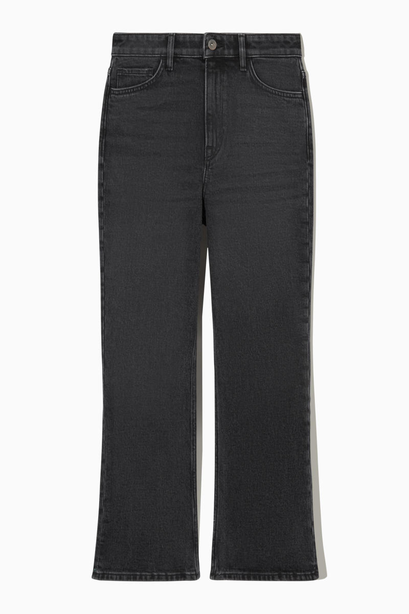 Kick-Flare Ankle-Length Jeans