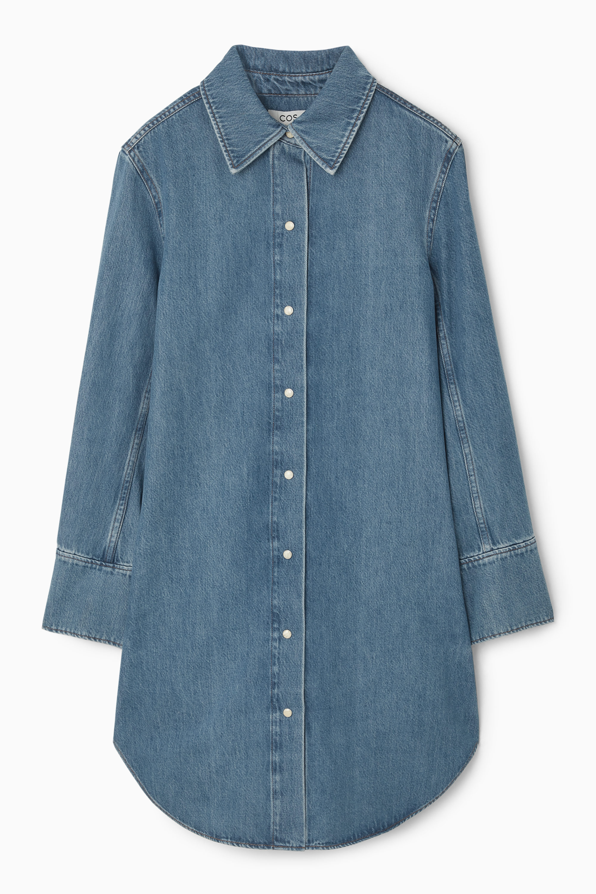white christmas dresses Women's Kapok Blend Denim Jumper Dress | Pinafore Dress main image 1