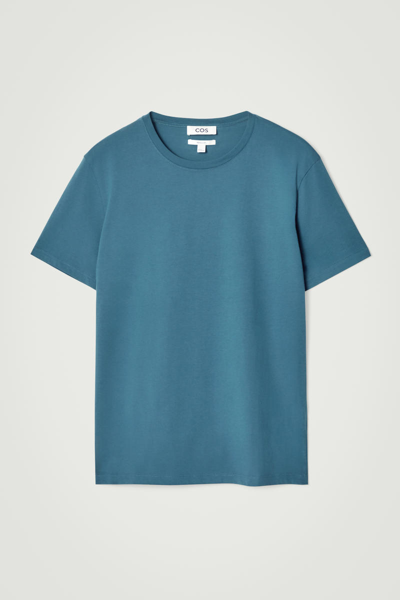 Regular Cotton T-Shirt in Blue