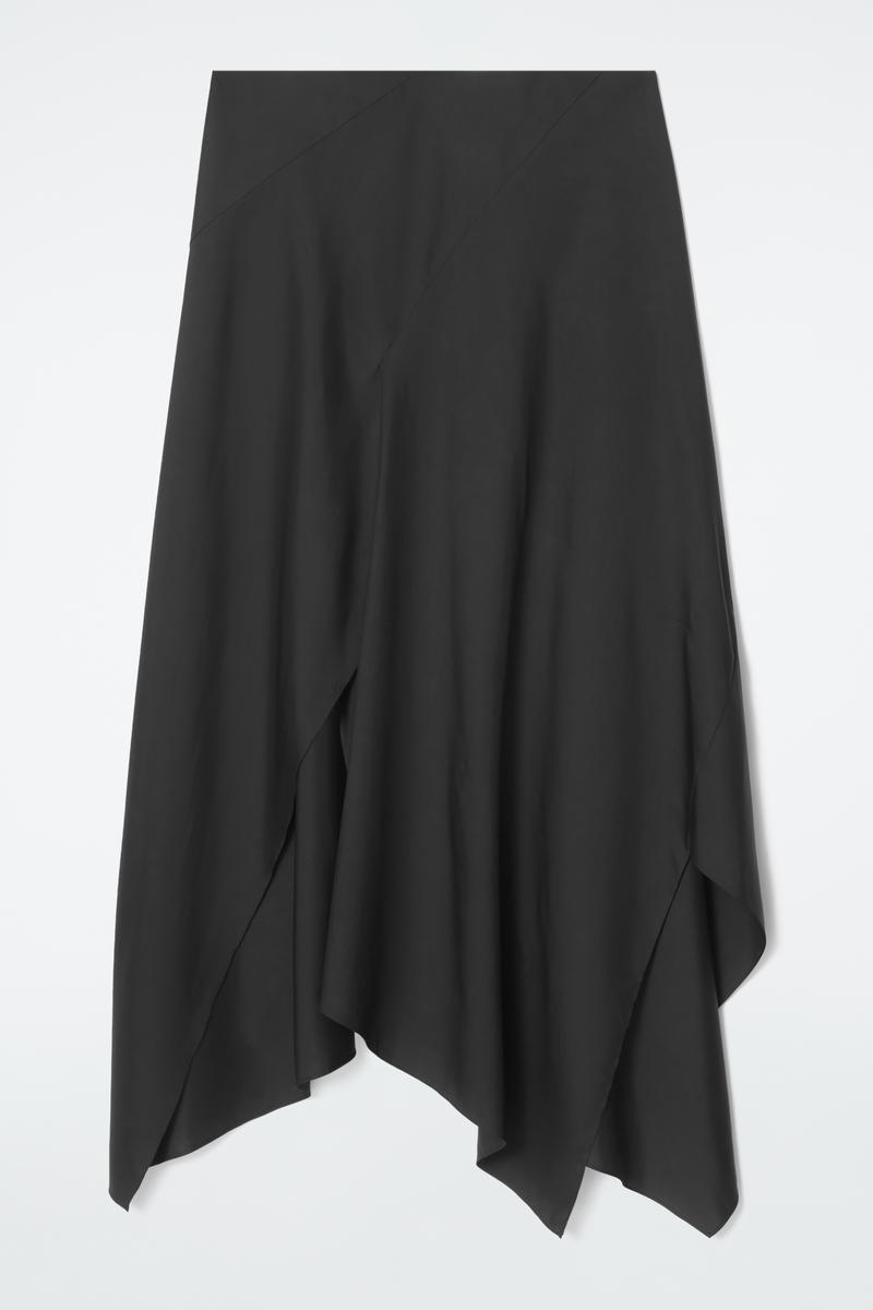 The Draped Silk Skirt