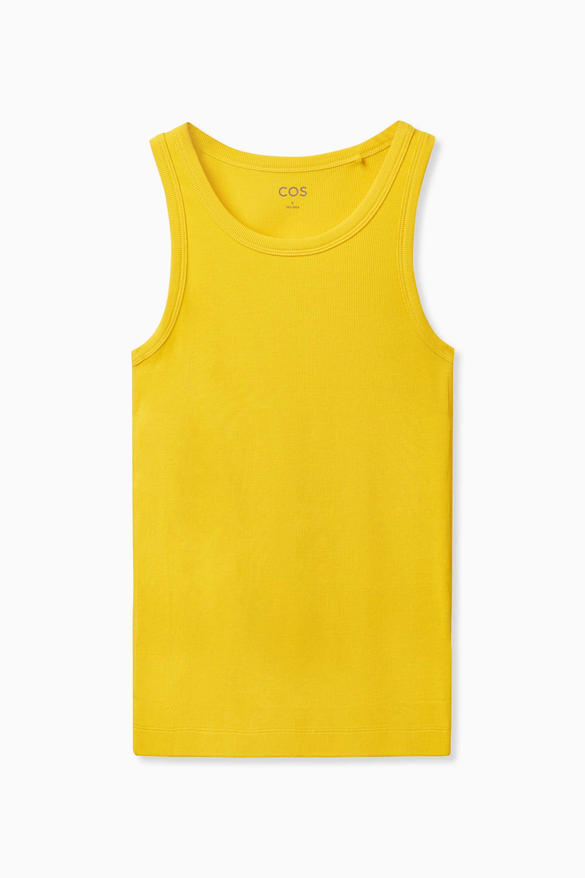 RIBBED TANK TOP - YELLOW | COS