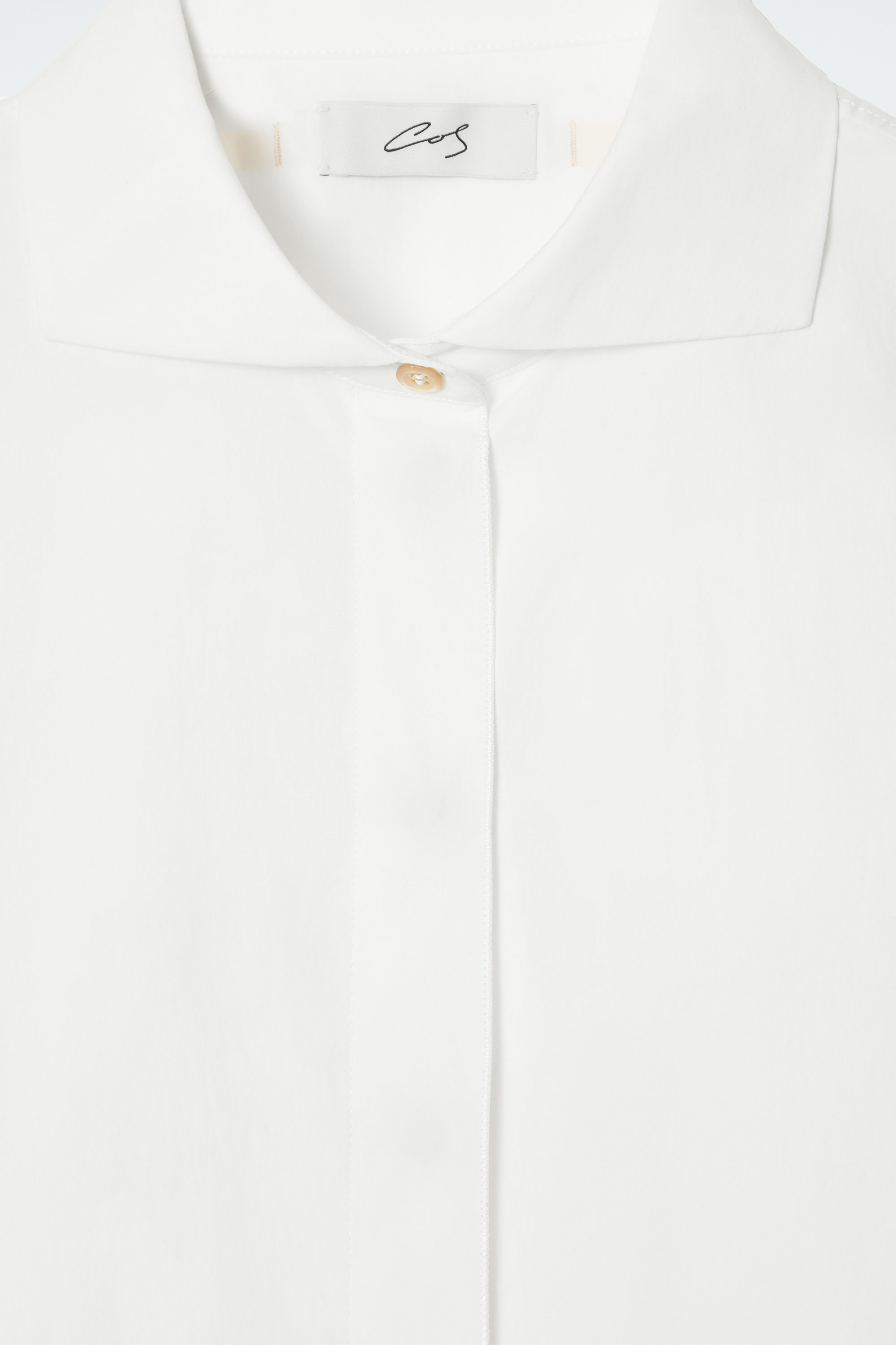 THE SIGNATURE COTTON-POPLIN SHIRT - CHALK | COS