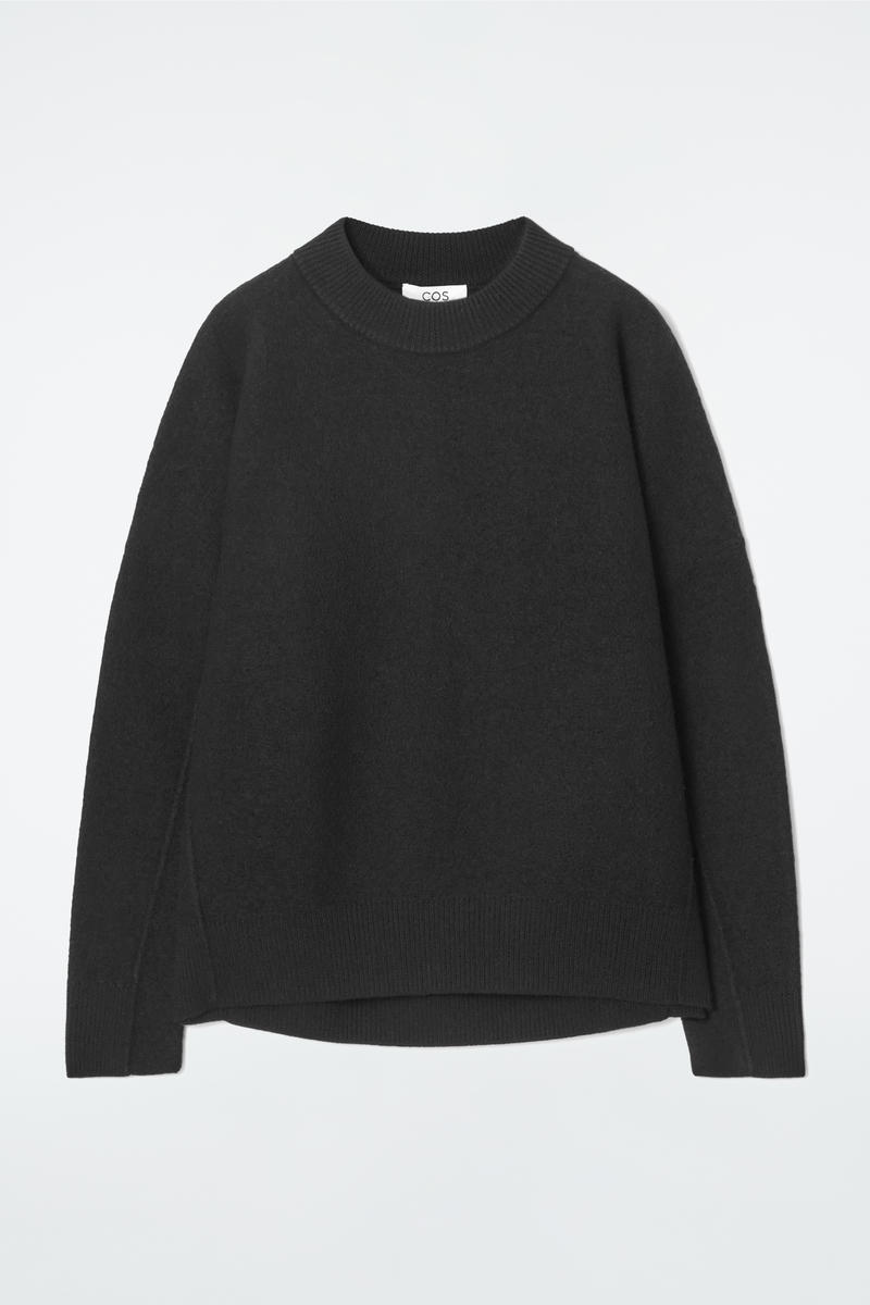 Oversized Boiled Merino Wool Jumper