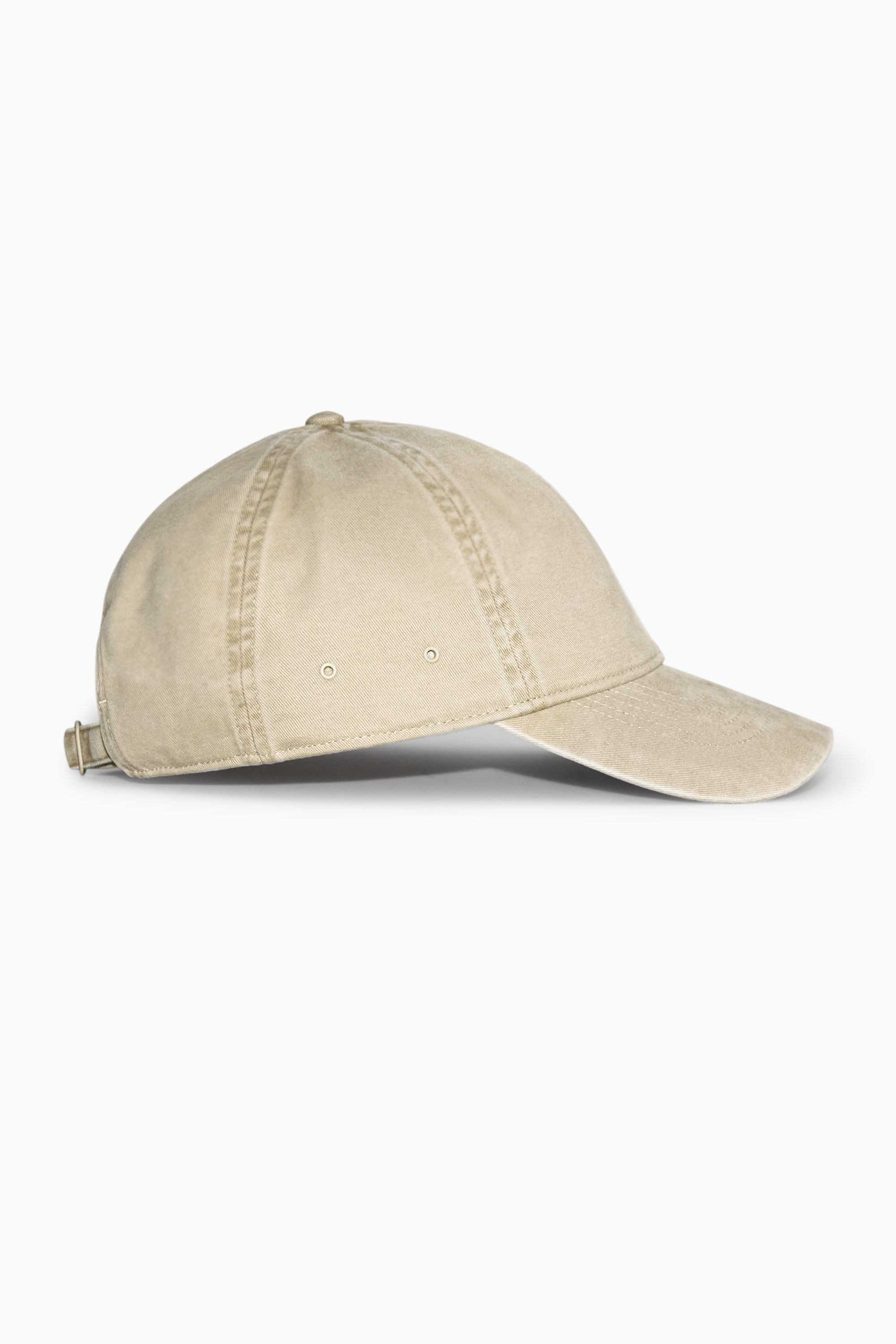 WASHED COTTON-TWILL BASEBALL CAP - BLACK | COS