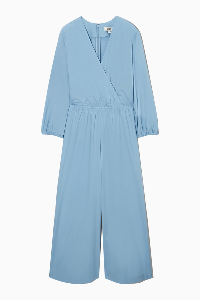 V-Neck Culotte Jumpsuit