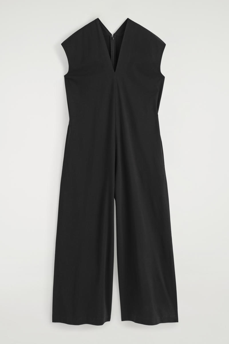 V-Neck Jersey Jumpsuit