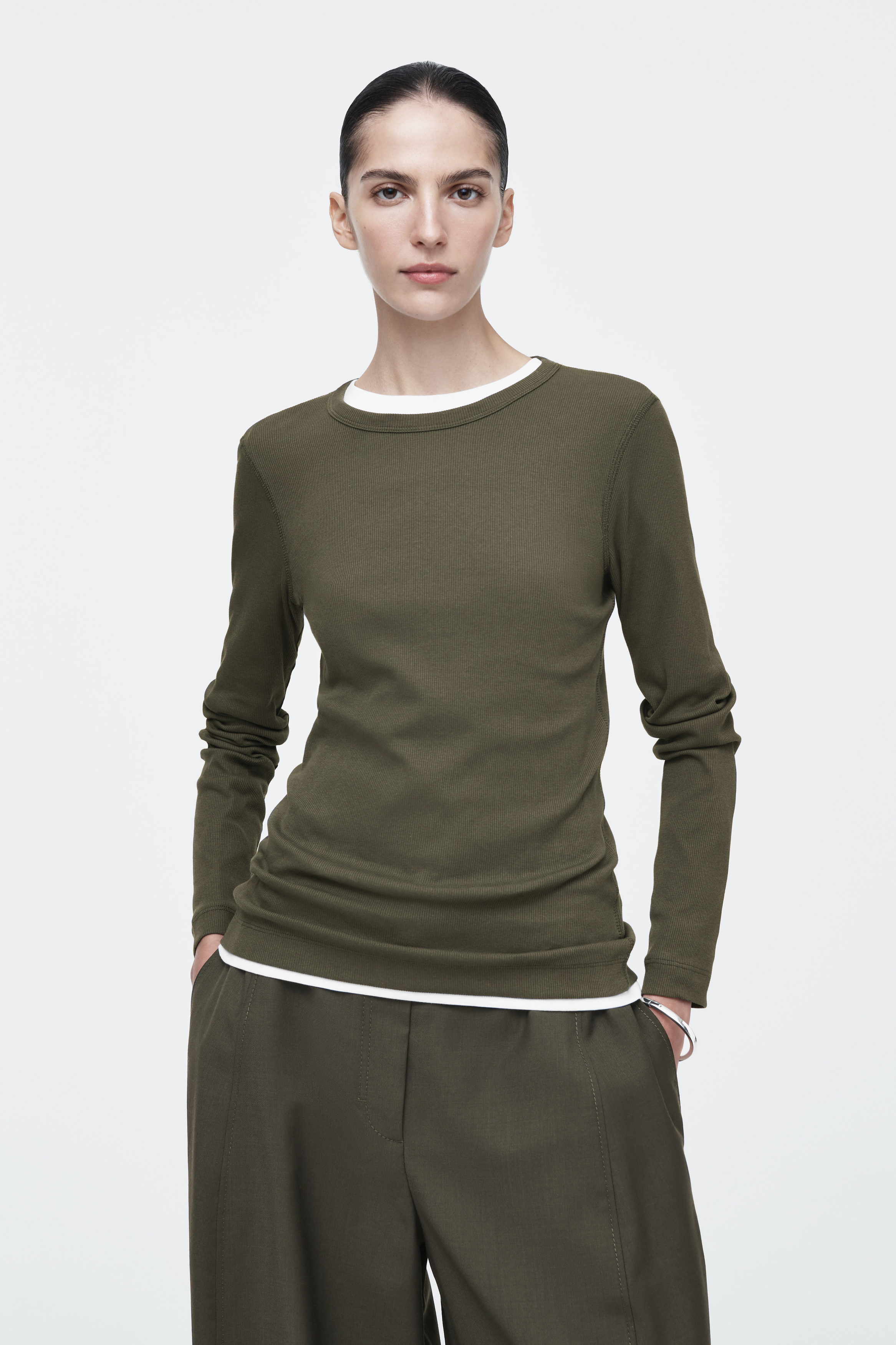 【RECTO】 RECTO LOGO RIBBED JERSEY LONG SLEEVES TOP RECTO - Official Website