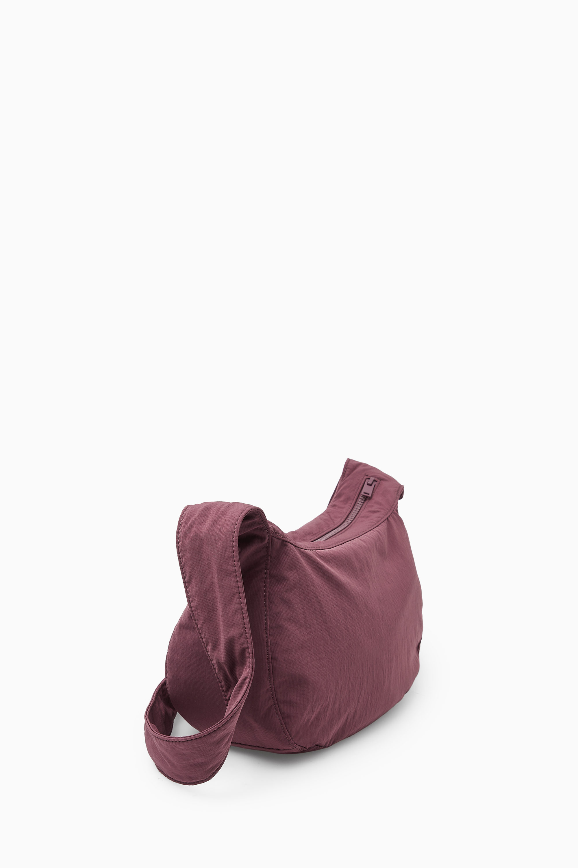【COS】◆CROSSBODY SADDLE BAG - DARK BROWN◆1219190018◆ CROSSBODY SADDLE BAG - NYLON