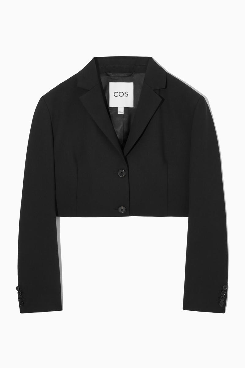 Regular Cropped Wool Blazer