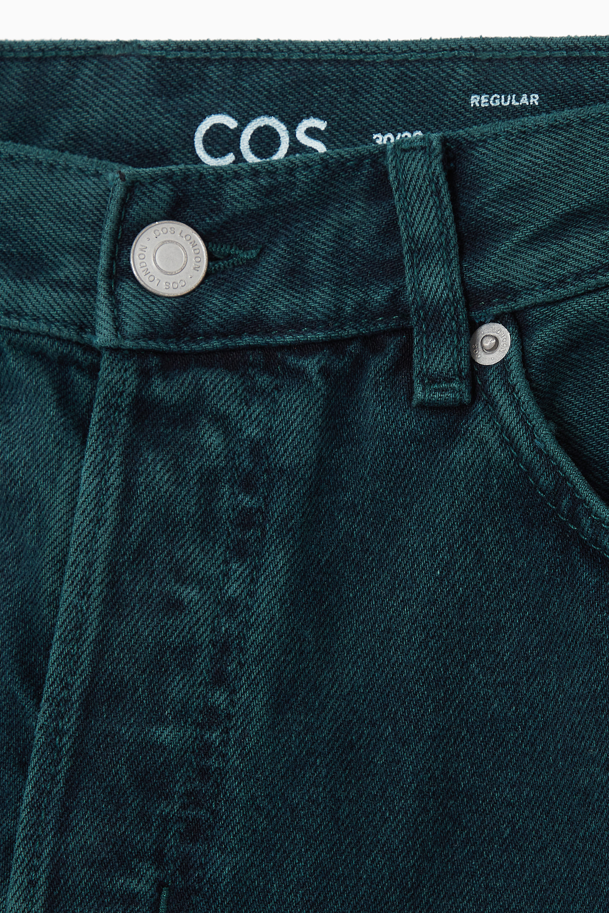 SIGNATURE STRAIGHT-LEG JEANS - GREEN