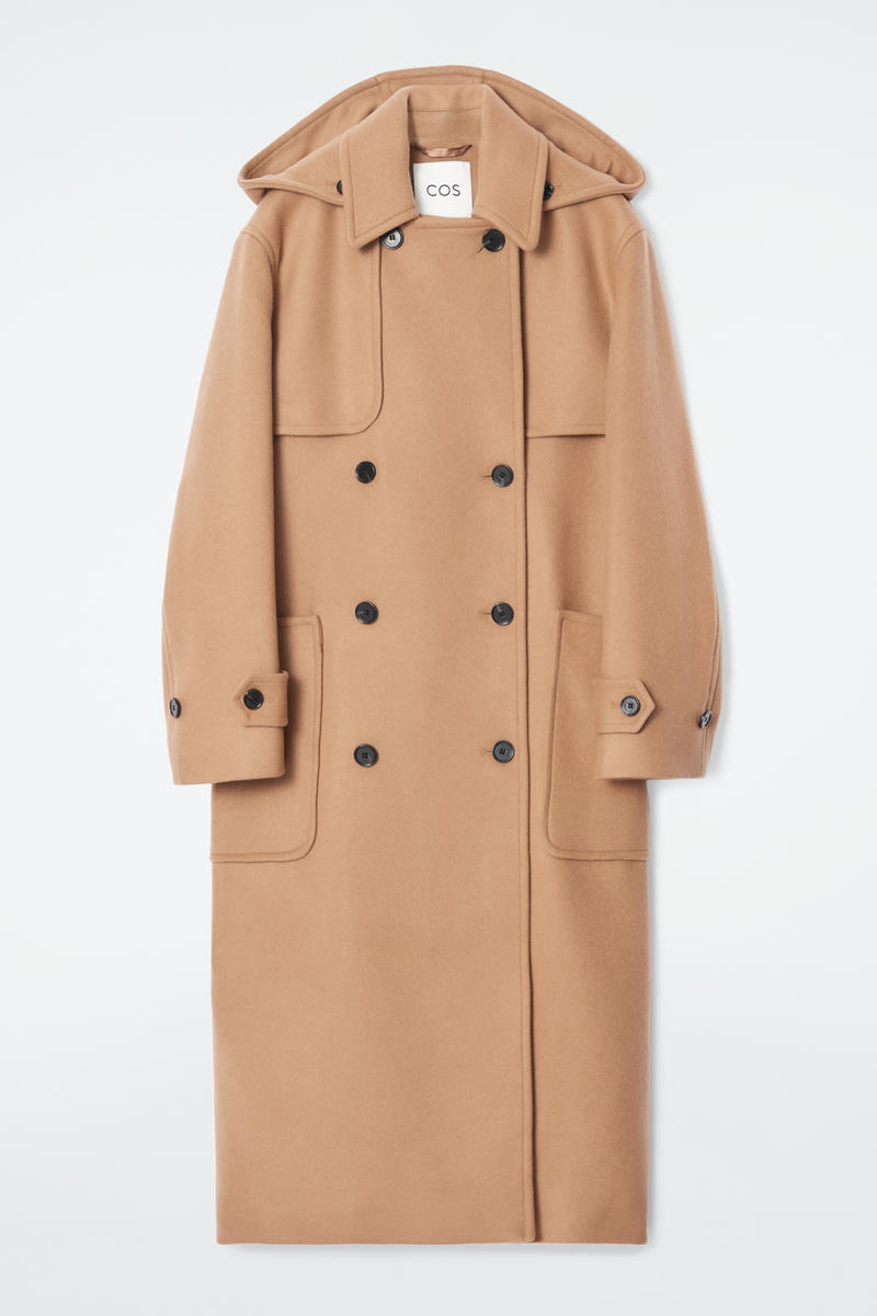 Hooded Wool Duffle Coat