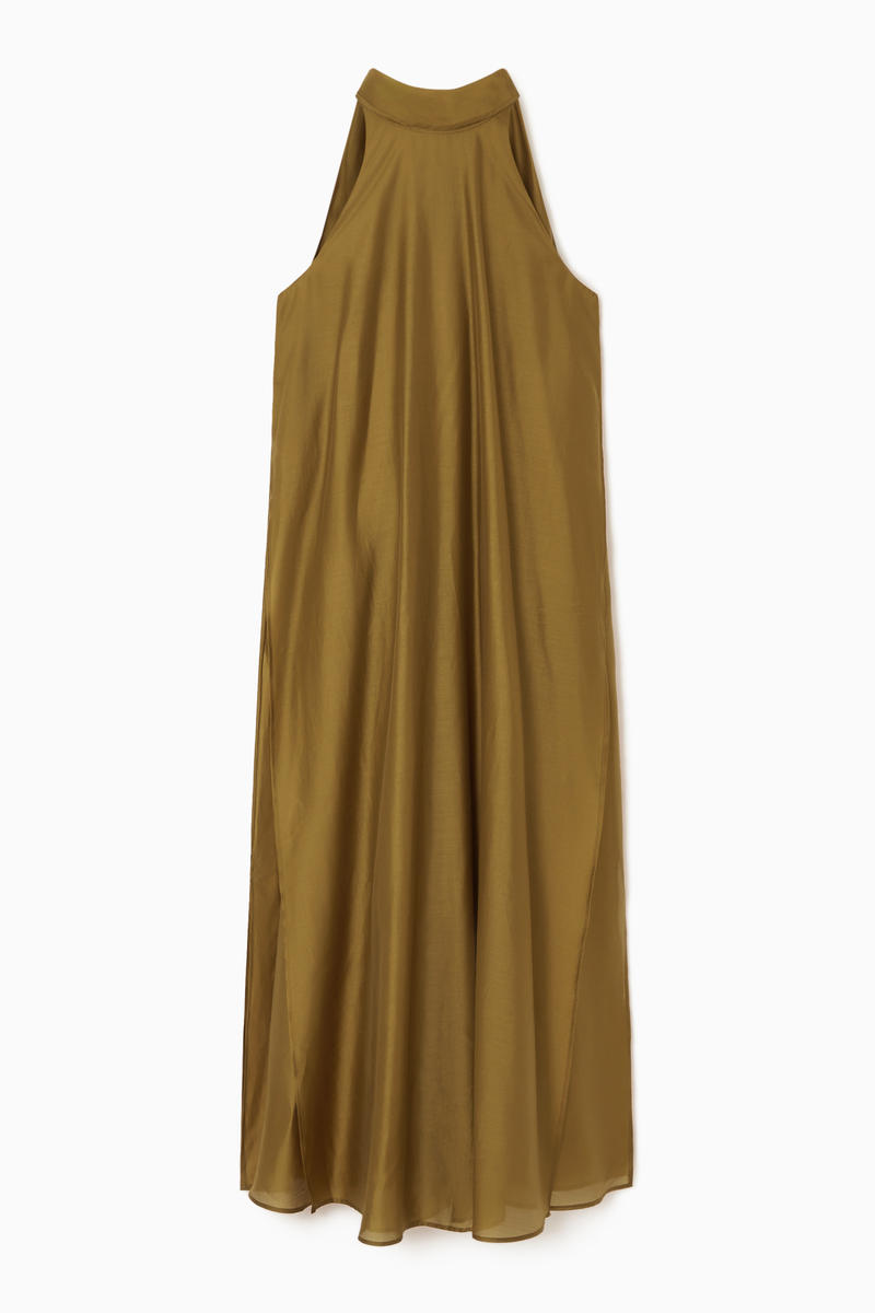 Halterneck A-Line Maxi Dress