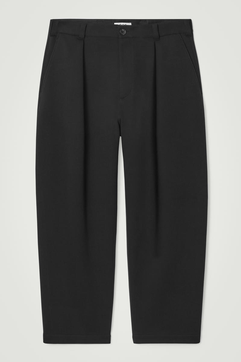 Scuba-Jersey Barrel-Leg Trousers