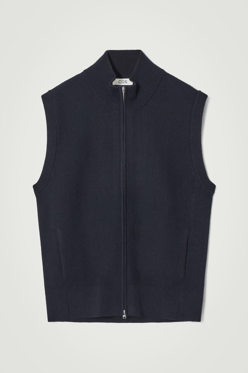 Ribbed Wool Gilet