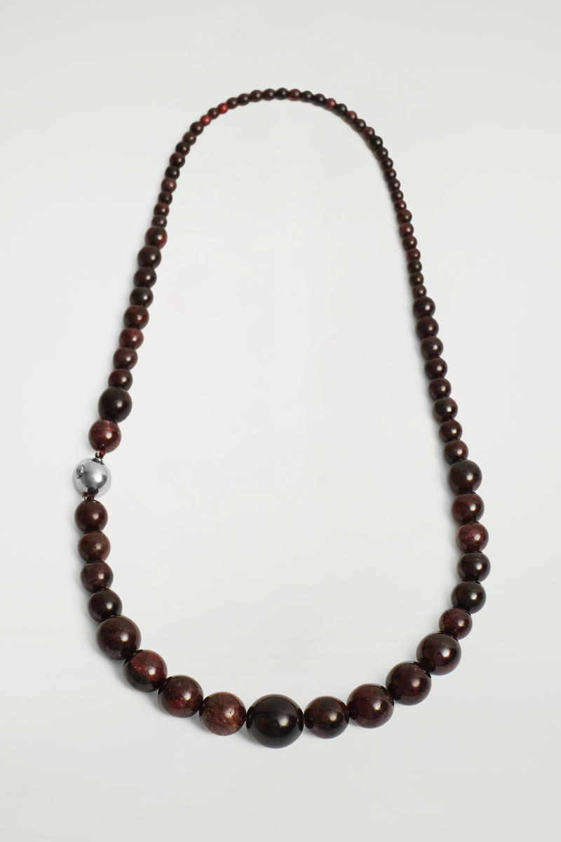 Garnet Beaded Necklace