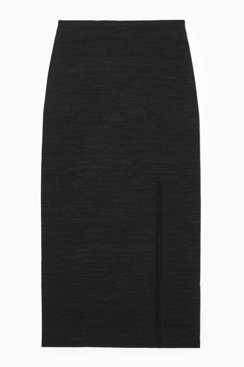 Sparkly Textured Pencil Skirt