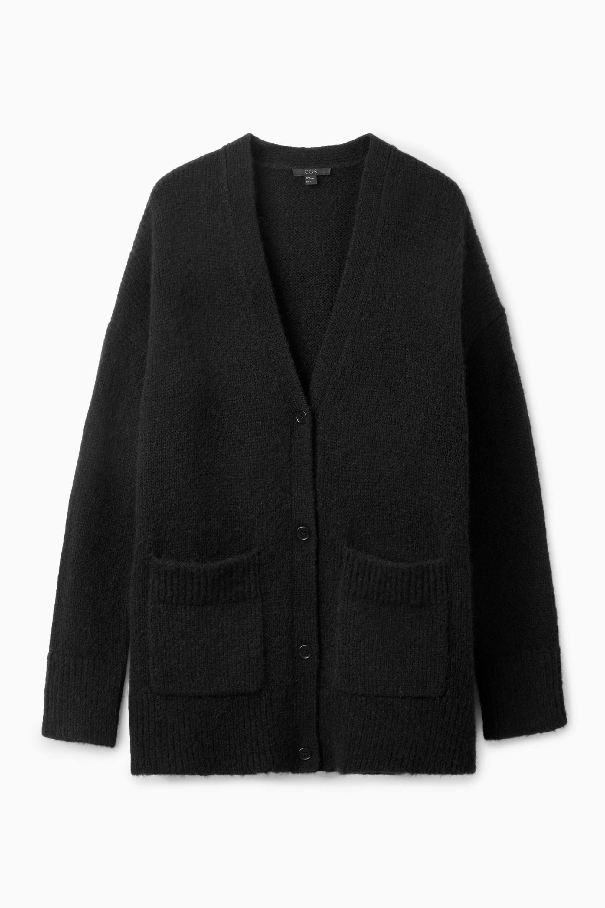 leopard mohair clash knit cardigan【gray】 | GIDEAL.