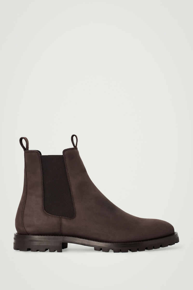 Nubuck Leather Chelsea Boots