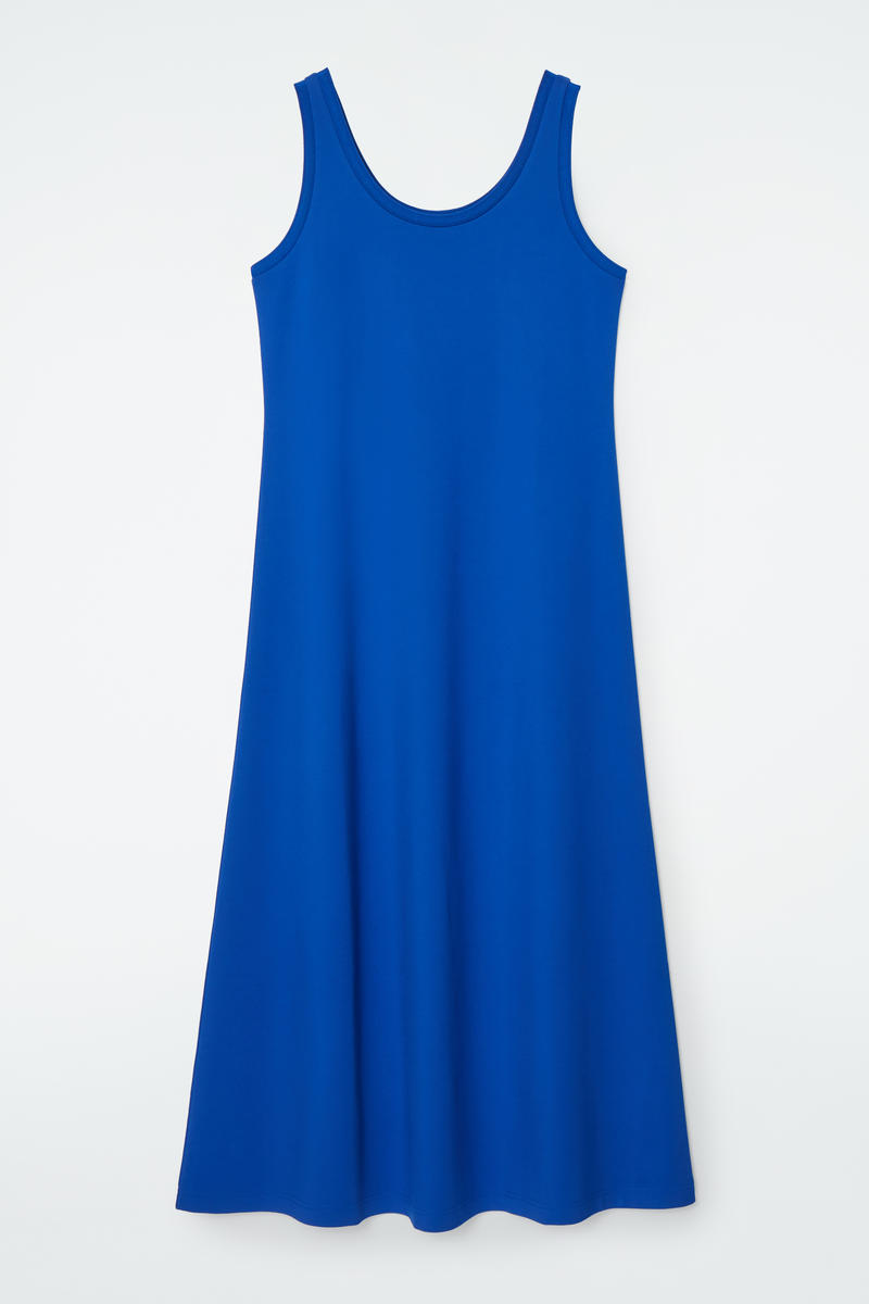 Scoop-Neck Jersey Midi Dress