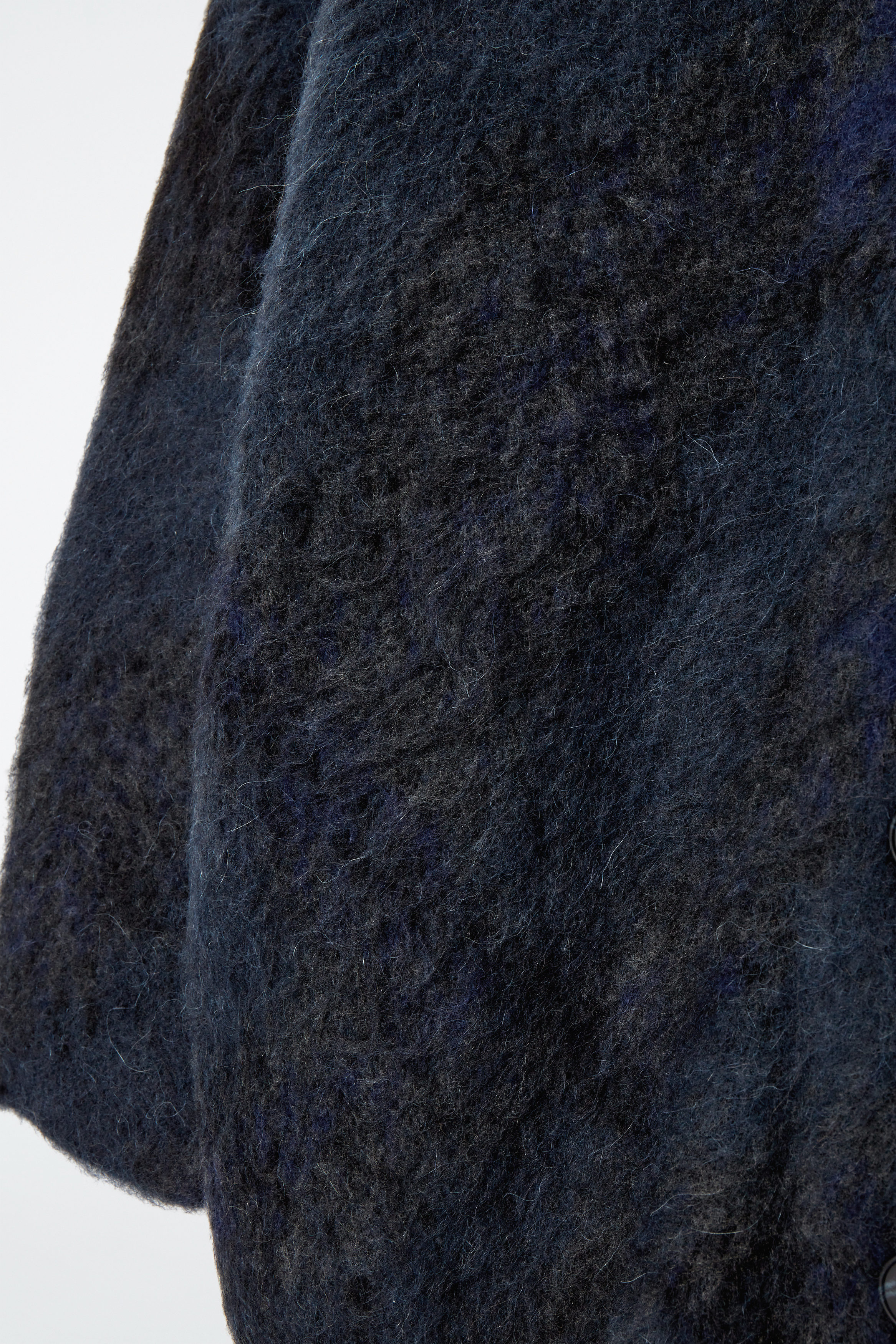 ALPACA-BLEND JACQUARD CARDIGAN - BLUE | COS