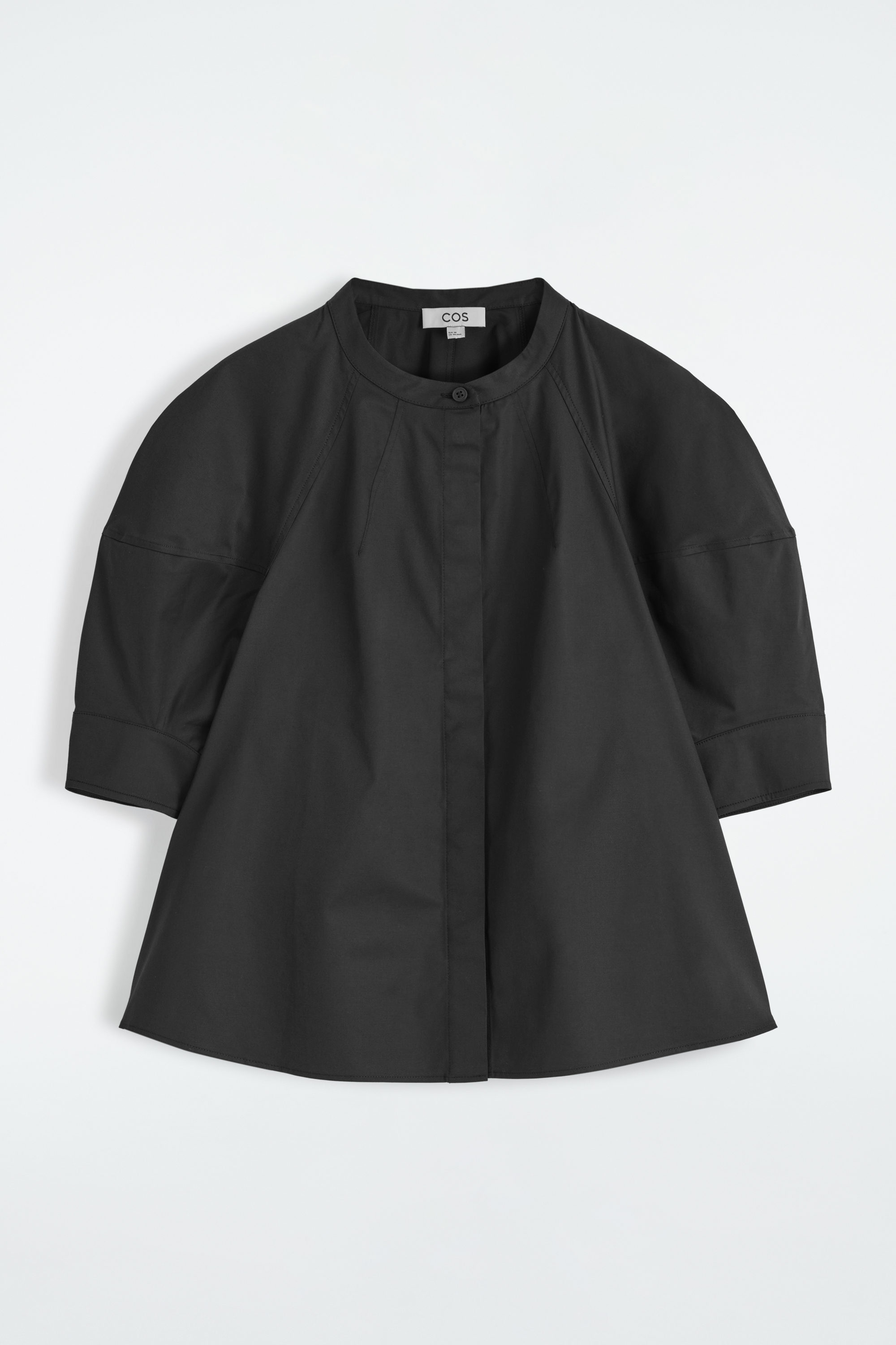 PUFF-SLEEVE BLOUSE - BLACK | COS