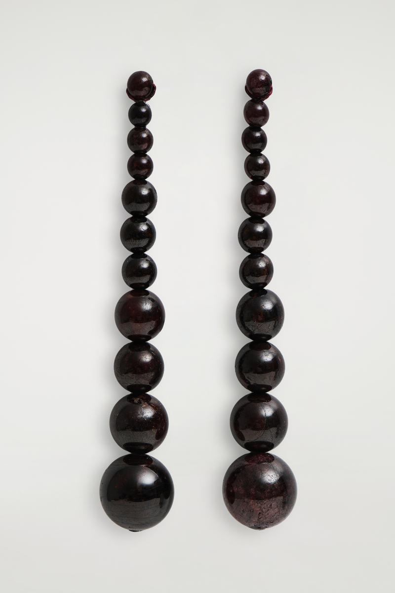 Garnet Droplet Earrings