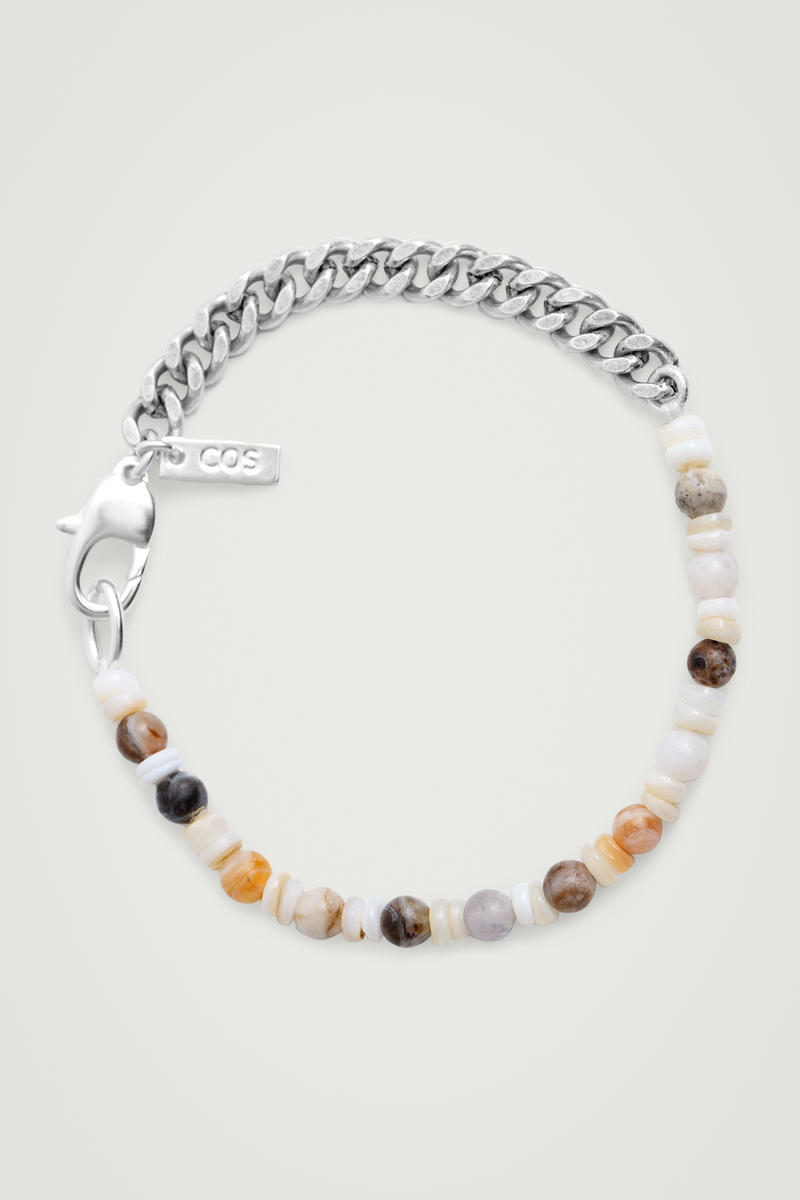 Semi-Precious Stone Chain Bracelet