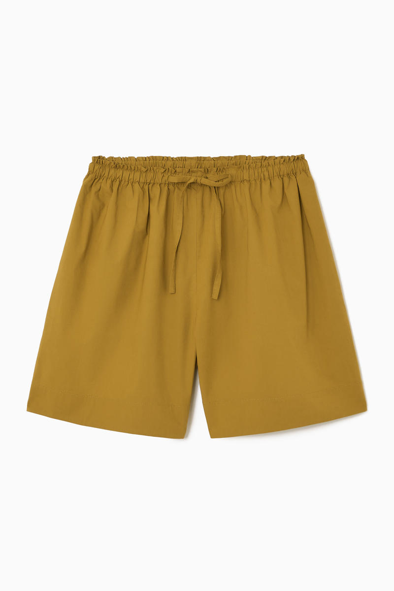 Gathered Drawstring Shorts