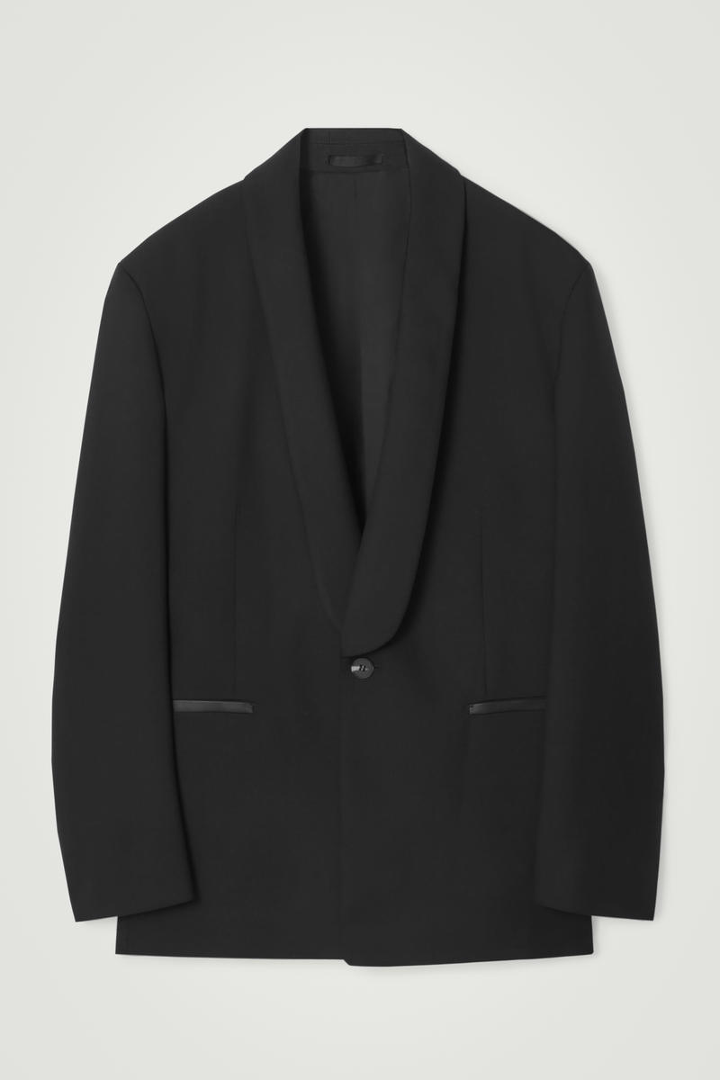 Shop Cos The Shawl-collar Wool Blazer In Black