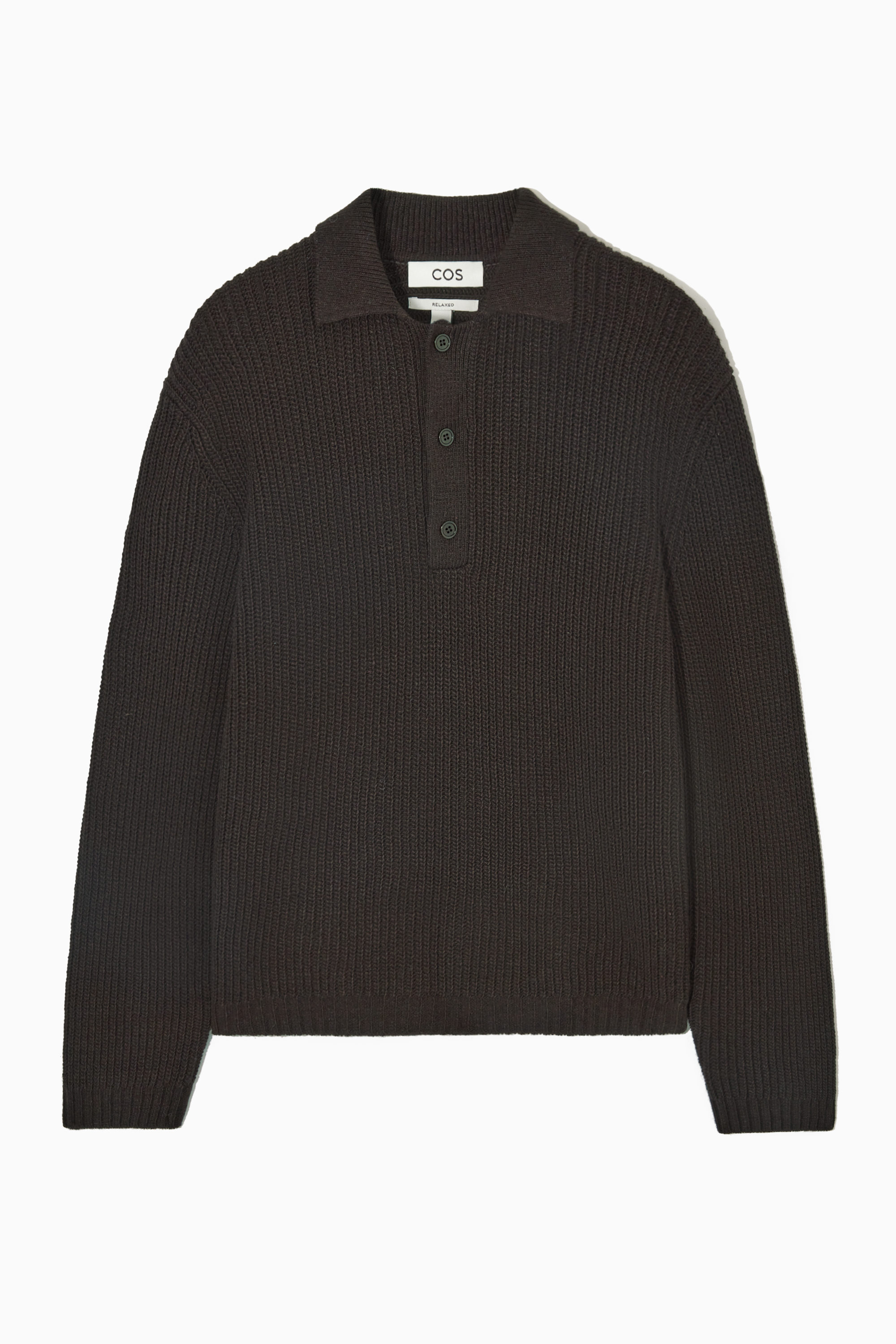 トップス COS RELAXED-FIT WOOL CASHMERE POLO SHIRT COS Relaxed-Fit Wool-Cashmere Polo Shirt | endource