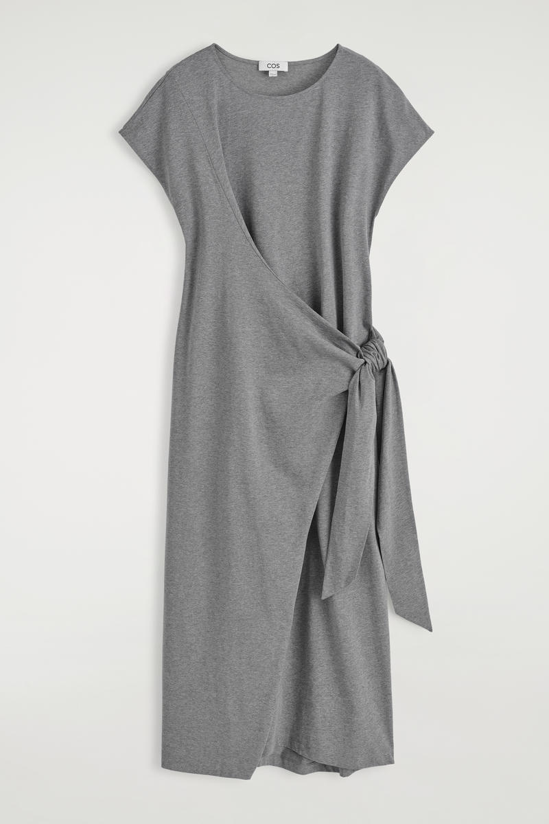 Wrap-Front T-Shirt Dress