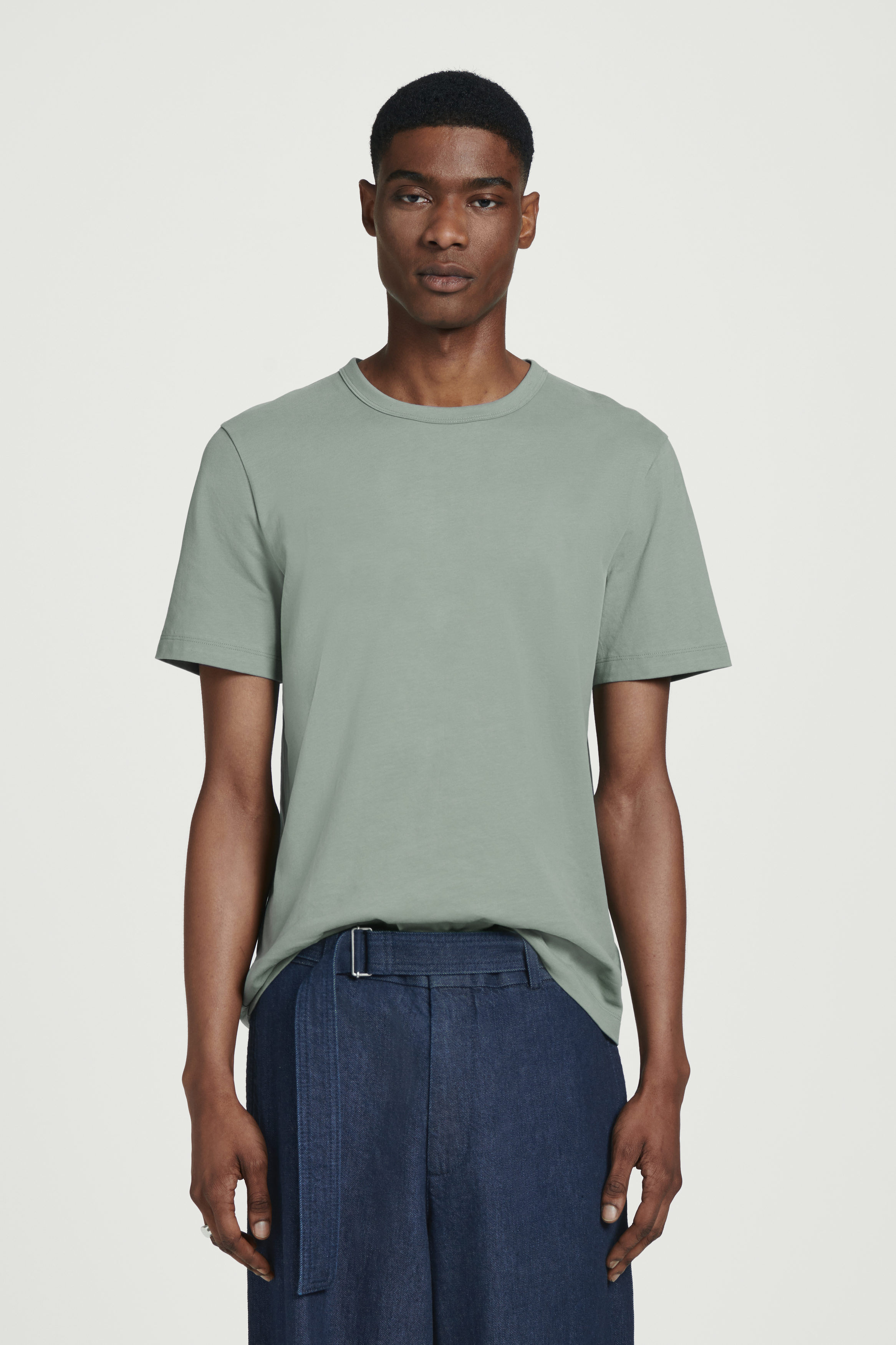 初売り 福袋 REGULAR BRUSHED-COTTON SHIRT - DUSTY GREEN Clothing