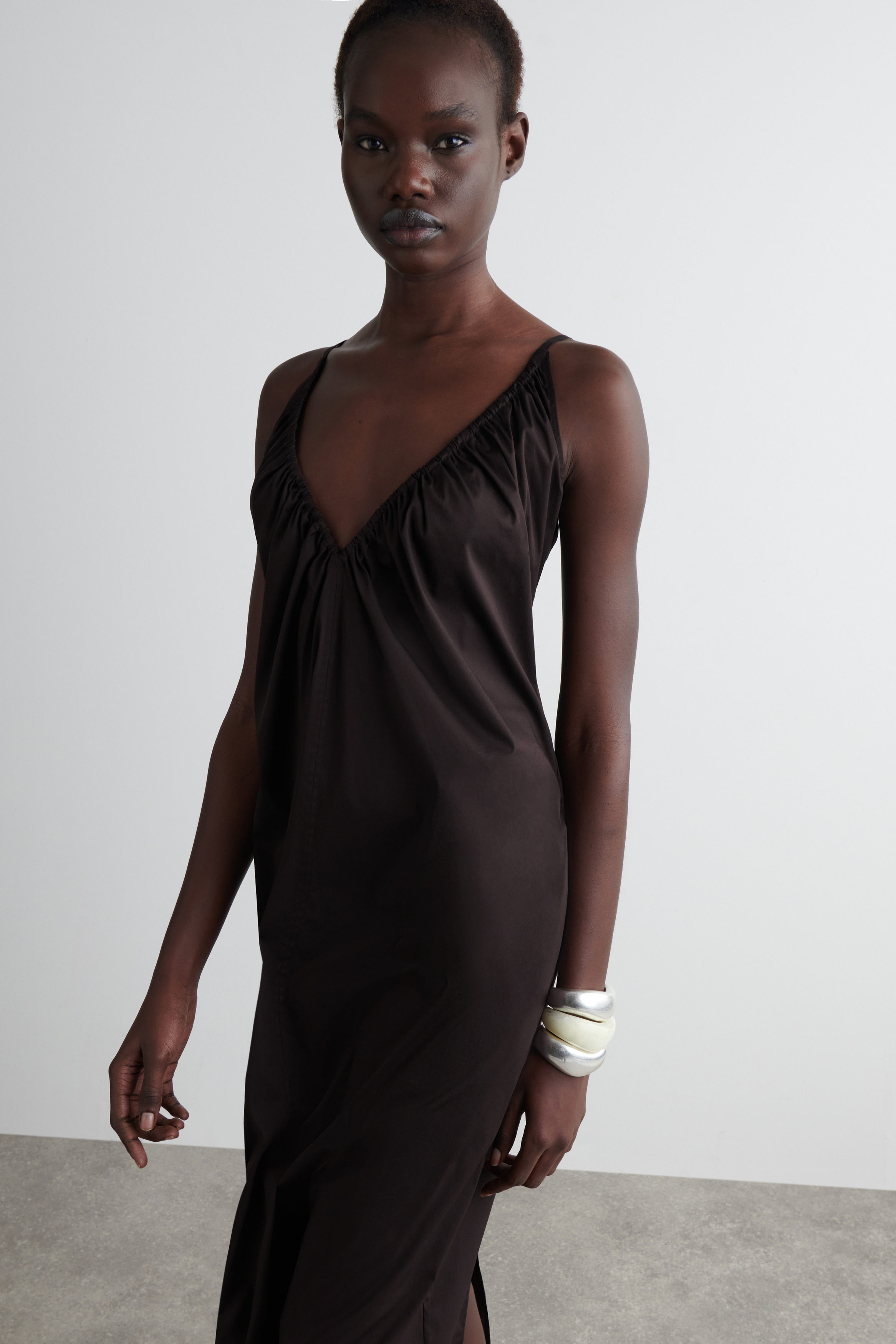 AMERI UND 2Way Daria V Neck Dress Women's S Black, Includes