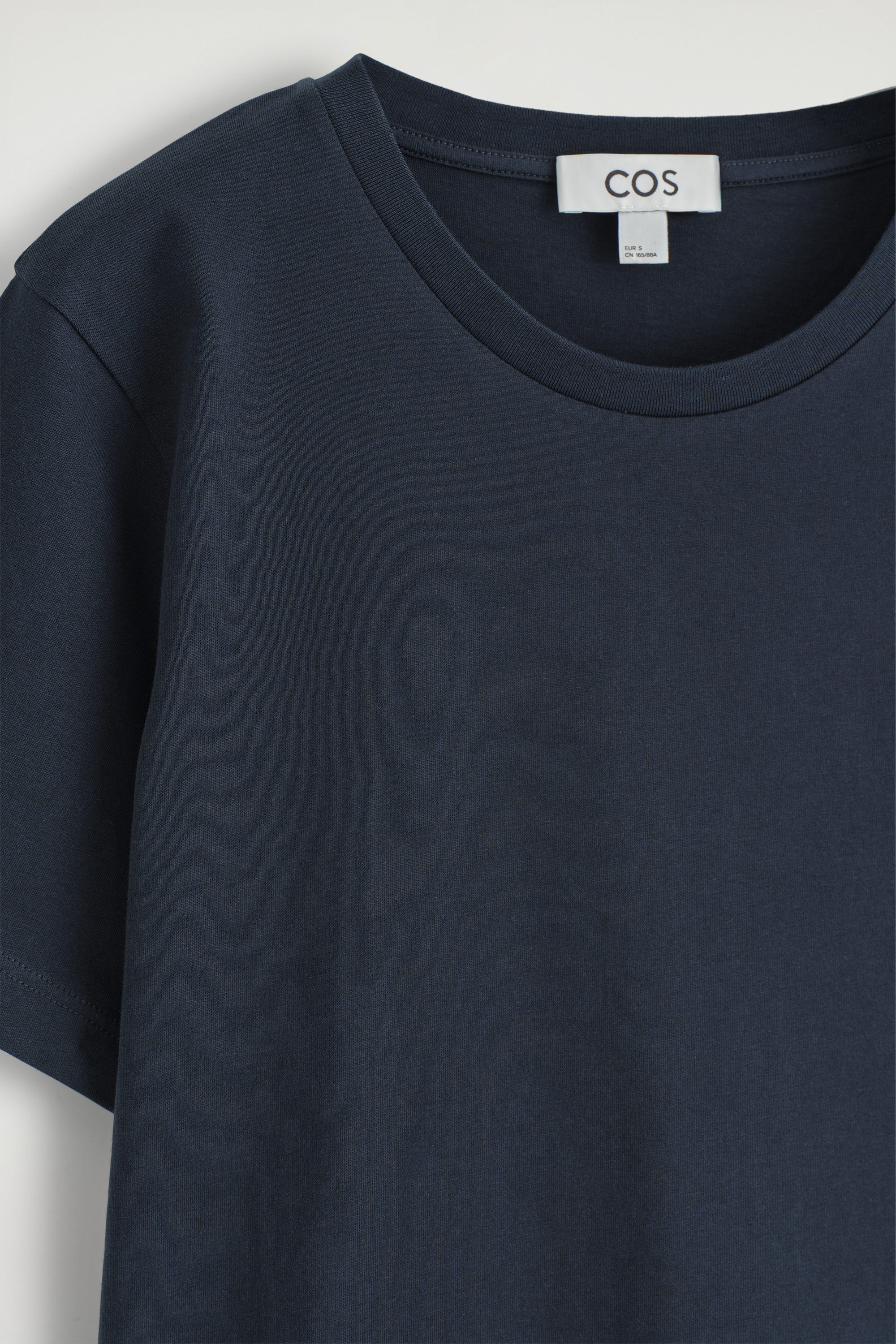 [RECTO] ROUND NECK COTTON T-SHIRT ★人気★ CREW-NECK COTTON T-SHIRT - WHITE / STRIPED | COS