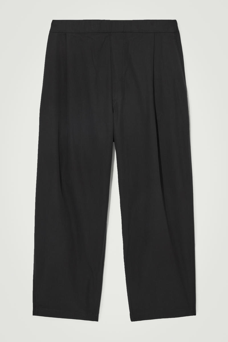 Wide-Leg Elasticated Trousers