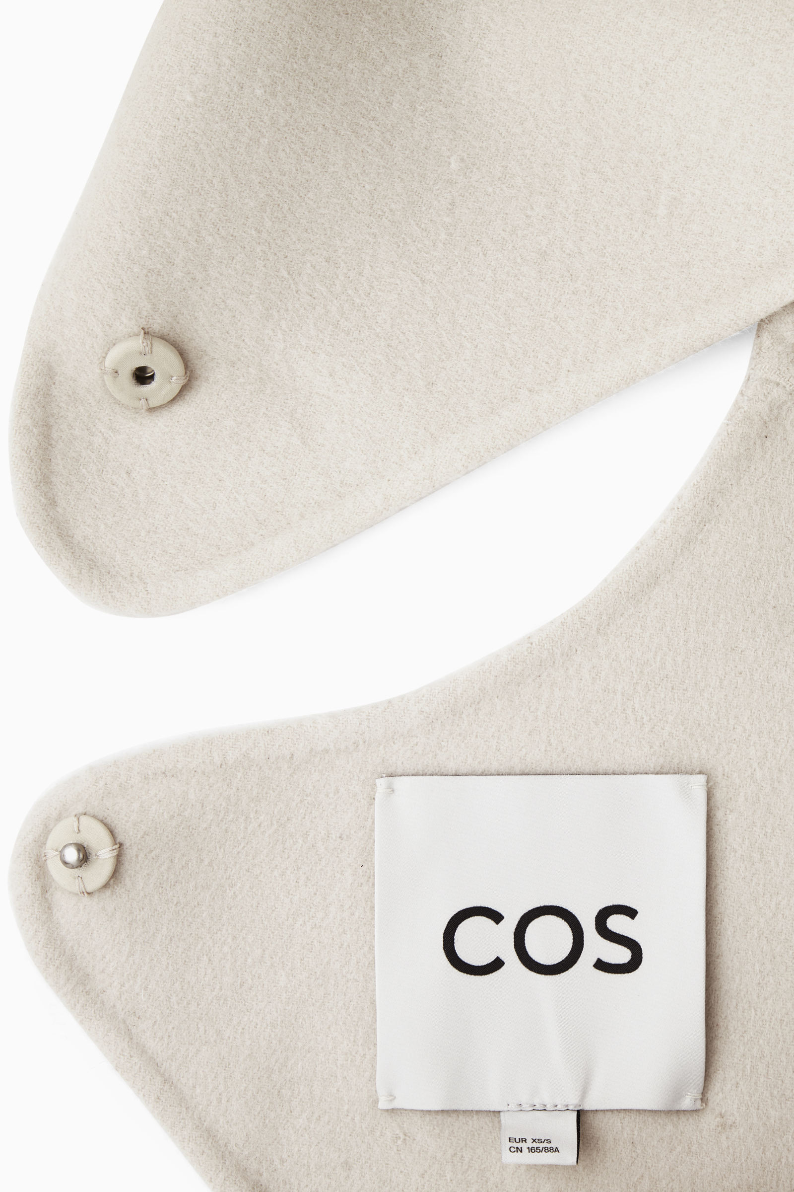 Open-back wool bolero jacket - CREAM - women | COS AU