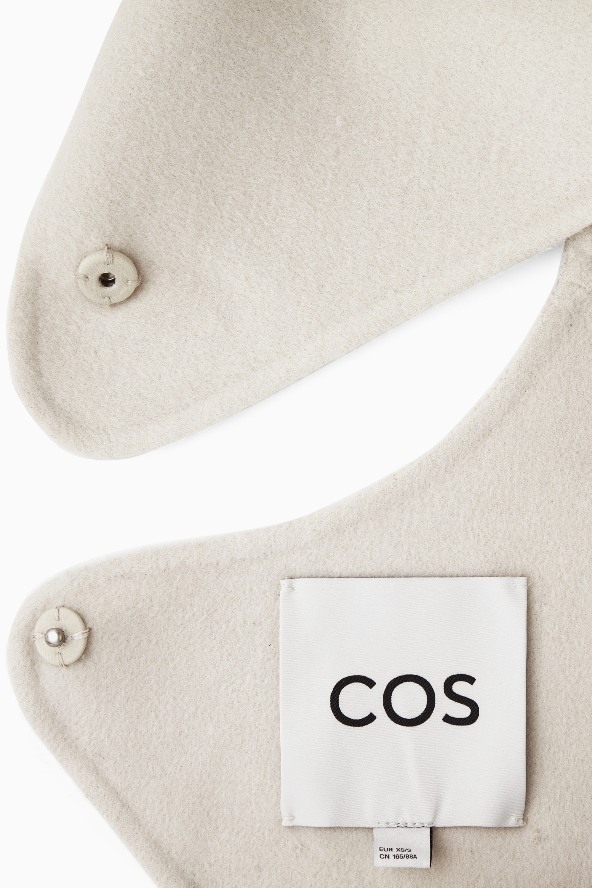 COS Open-Back Wool Bolero Jacket | endource