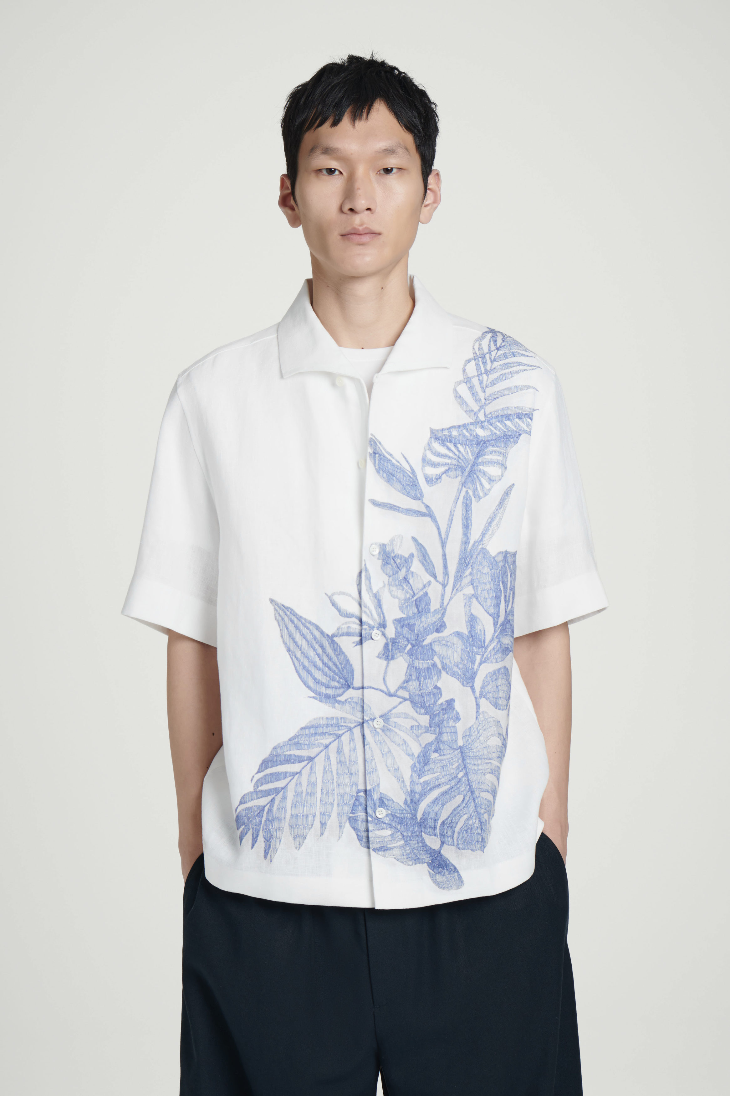 シャツ HUECLOSET C Nylon Short Sleeves Shirt Chrome Hearts Women's Cross Leather Patch Nylon Shirt - SRM