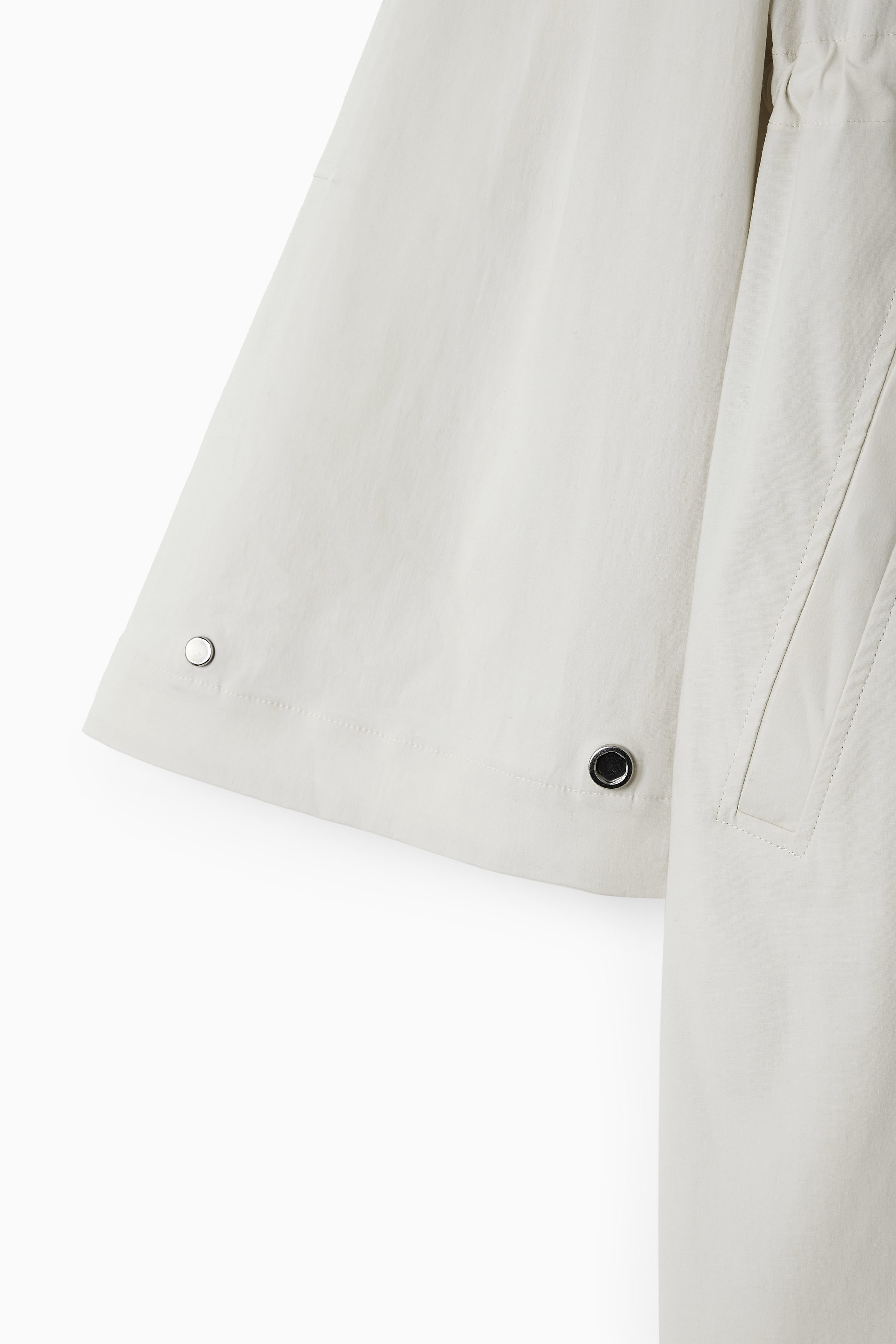OVERSIZED LAYERED PARKA - LIGHT BEIGE OVERSIZED LAYERED PARKA - LIGHT BEIGE