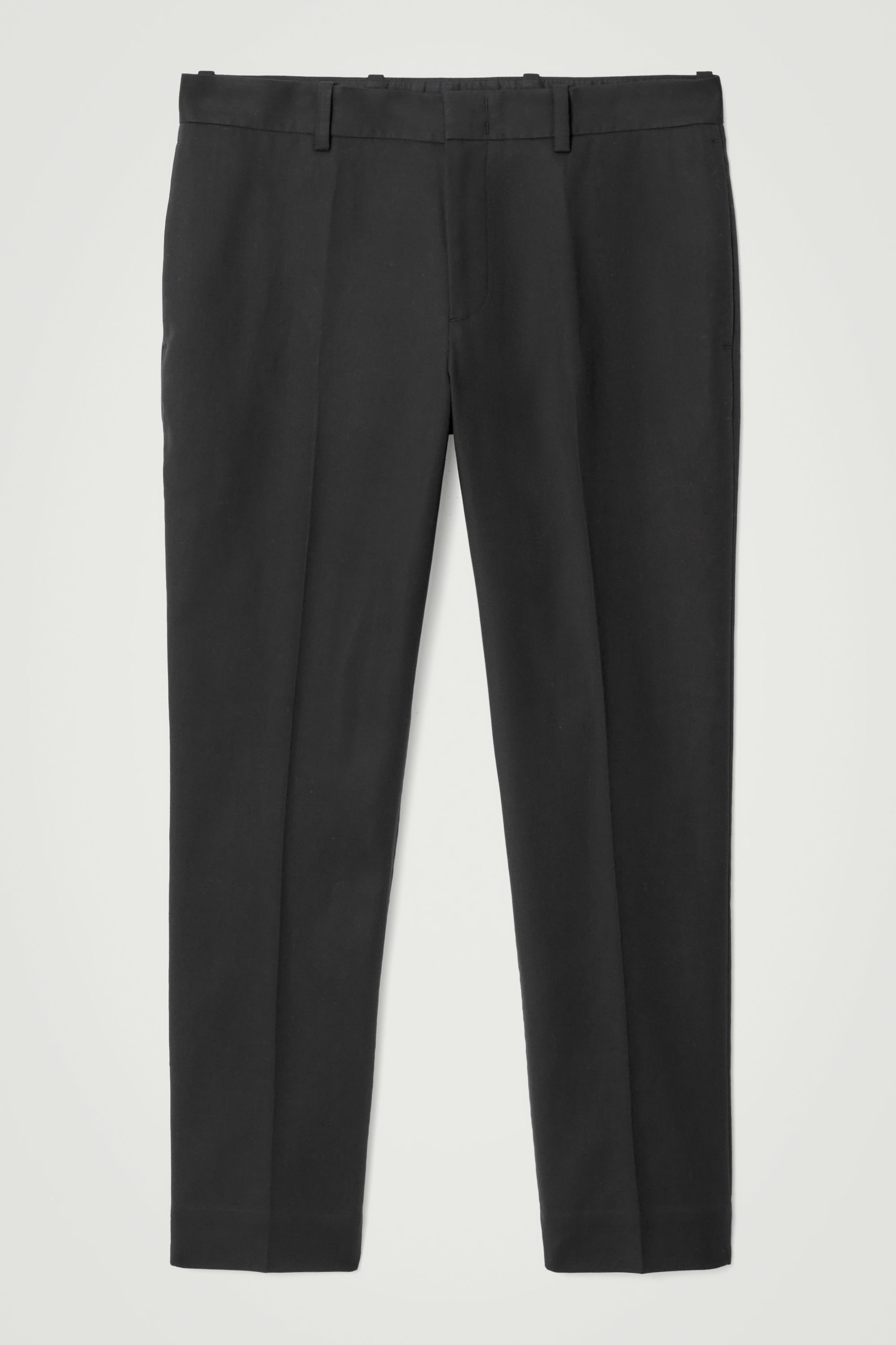 [LOW CLASSIC] /☆25SS WASHED COTTON STRAIGHT-FIT PANTS/BLACK Buy Black Washed Straight Fit 100% Cotton Authentic Jeans