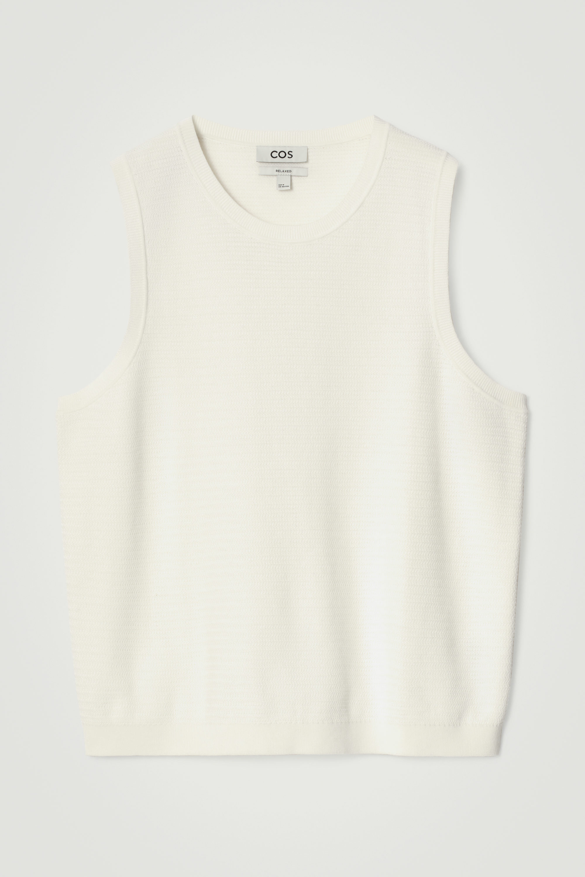 cotton rib short knit tank top | NKNIT