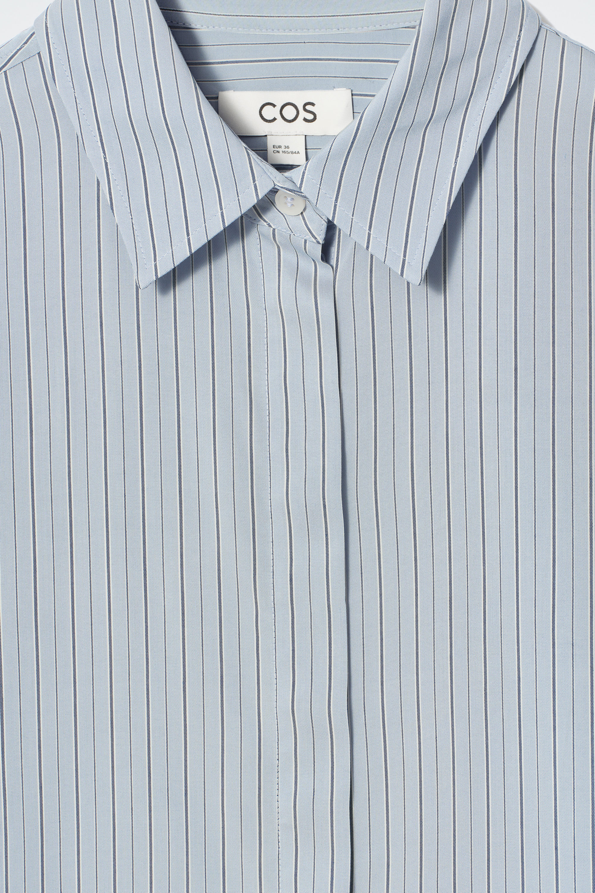 RELAXED STRIPED SHIRT - PINK / PINSTRIPED