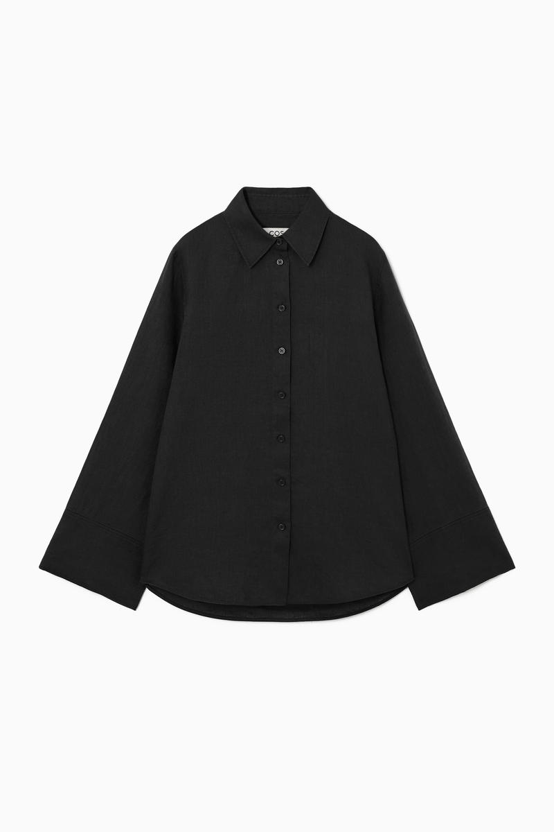 Wide-Sleeved Linen Shirt