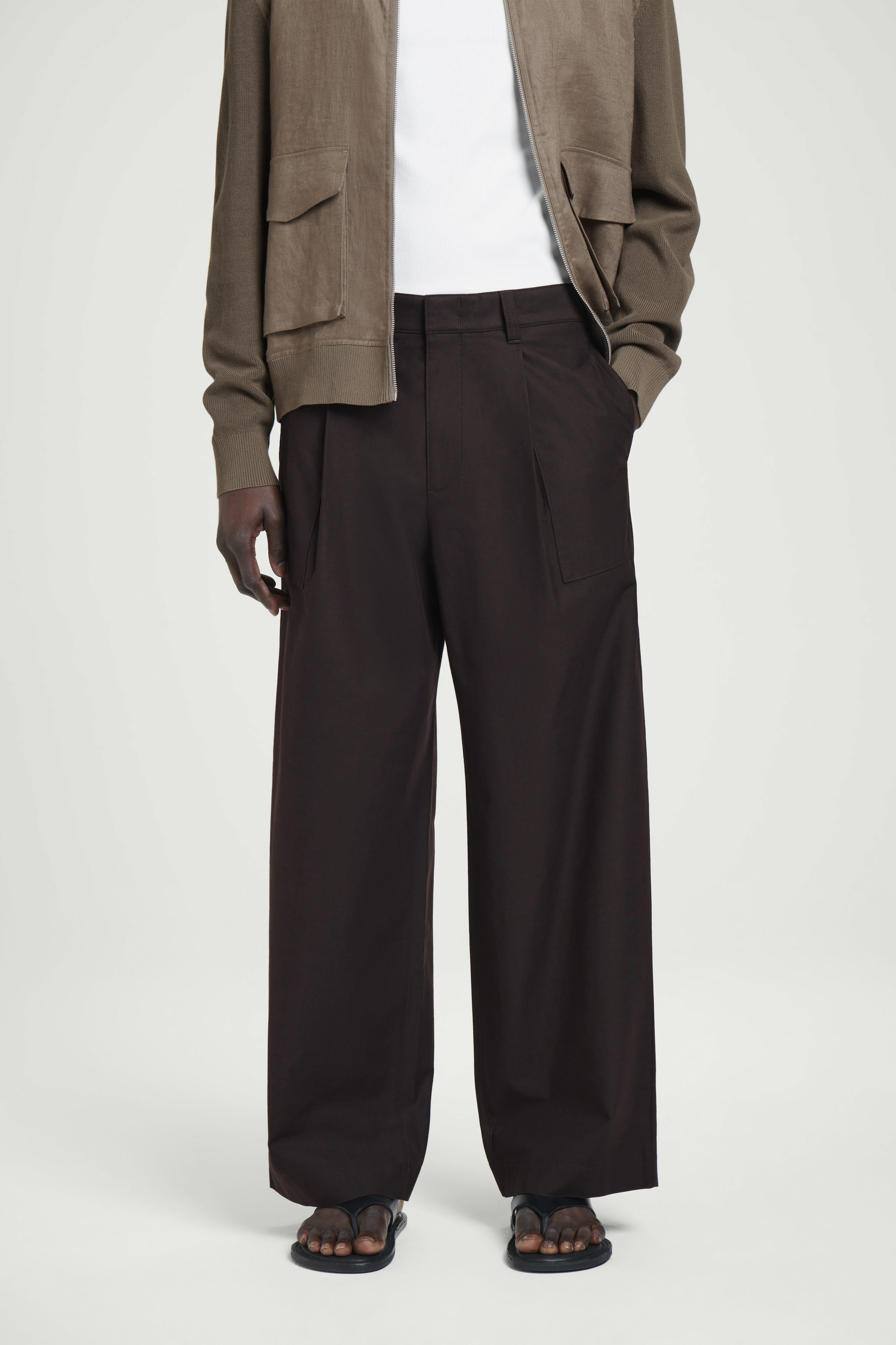 【BAON】Kakuni Bijo Wide Cotton Pants Pants - Wide Leg, Silk Printed Pants | Bokja