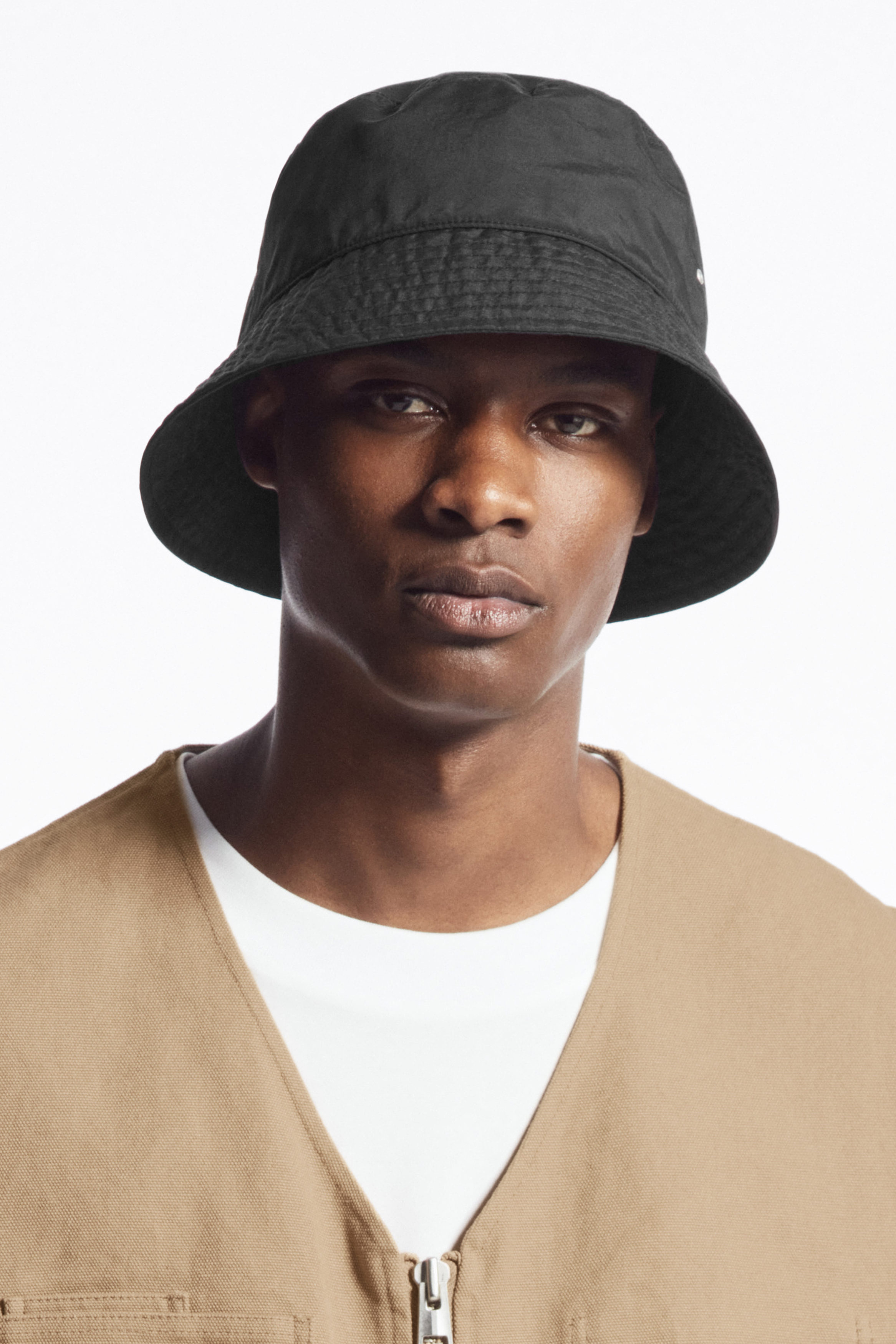 Mens black bucket hat on sale