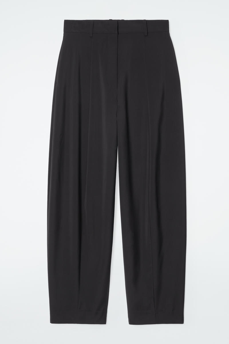 The Fluid Barrel-Leg Trousers