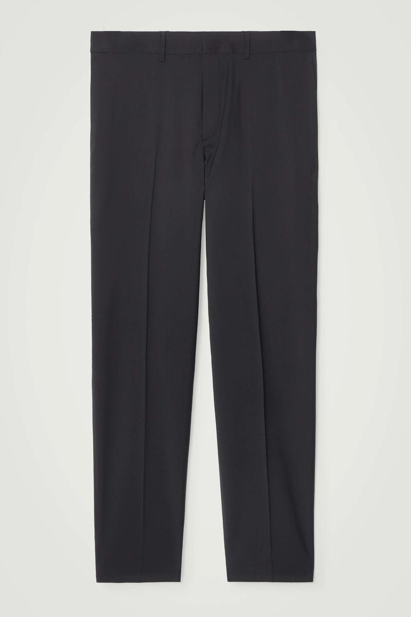 Regular Wool Straight-Leg Trousers