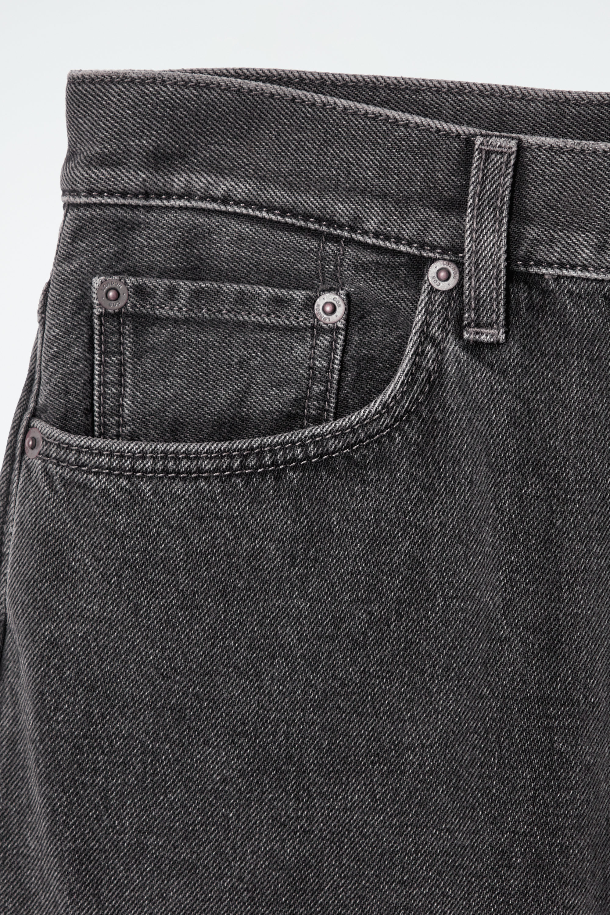 COLUMN STRAIGHT-LEG JEANS - DARK BLUE | COS